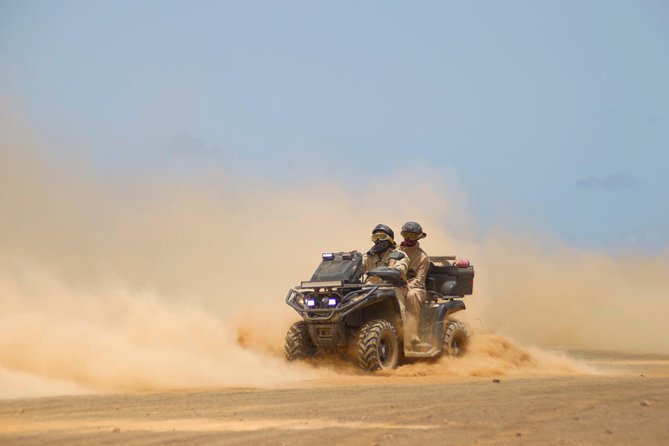 2h ATV 500cc 4x4 Quad Desert Adventure - Stop 2: Ponta Preta, volcanic rocks and waves that act different by season