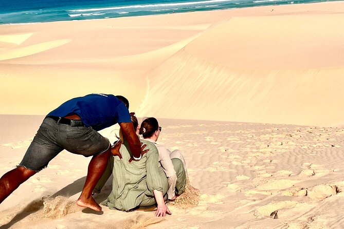 4WD Boa Vista group day tour south and north with sandboarding - Rabil pottery stop for handmade color, no-pressure browsing