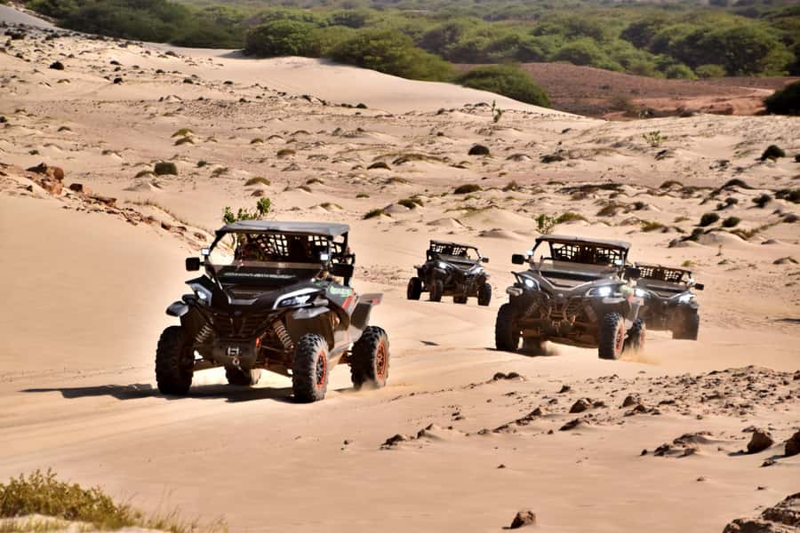 Boa Vista Buggy Tour: Santa Monica & South Desert (4-Hour) - Boca Beach refreshment, then dunes and Curral Velho ruins