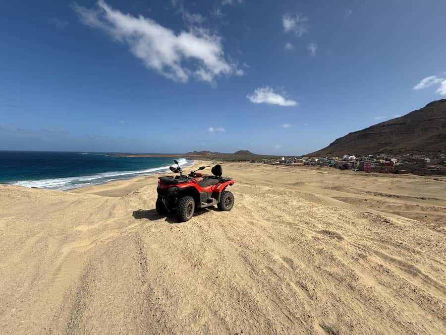 Cape Verde: São Vicente Island 4x4 Quad Tour - Salamansa: White Sand, Cliffs, and Meeting the Real Coast