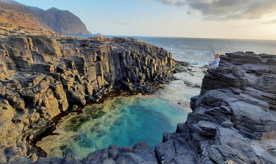 Discover the Black Sand Beach+the Natural Pool - From Pickup to Ribeira das Prata, the Day Starts Easy