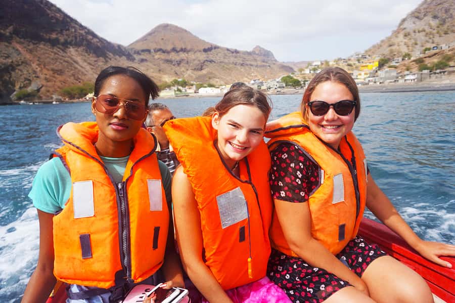 From Praia: Boat Trip, Snorkeling, Cave & BBQ on the Beach - The 30-minute boat trip: calm water, volcanic rock, and real local scenery
