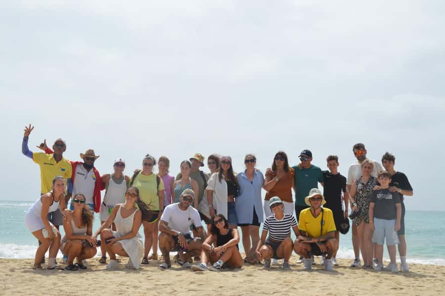 From Sal Island: Blu eye, Salt lake, Lemon Sharks & Palmeira - Santa Maria salt pans to Murdeira Bay swim: the south coast warm-up