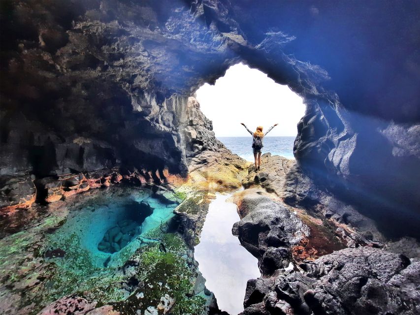 From Santa Maria: Natural Pools & Shark Bay Private Day Trip - Buracona Blue Eye natural pools: when the weather cooperates, go for the swim