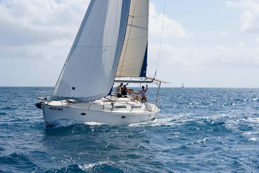 Half-Day Sailing Yacht Adventure in Sal Island - 3 hours - Getting on the Lucy: what the onboard setup is really like