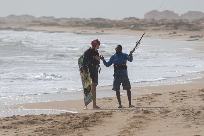 Kitesurf Lessons in Cape Verde - Training kite on the sand: learning kite flying without the pressure