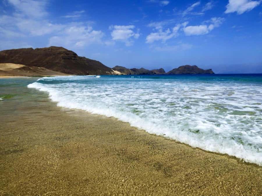S.Vicente: City Center+Rural Villages+Beach - Baía das Gatas village, festival grounds, and shallow-water swimming
