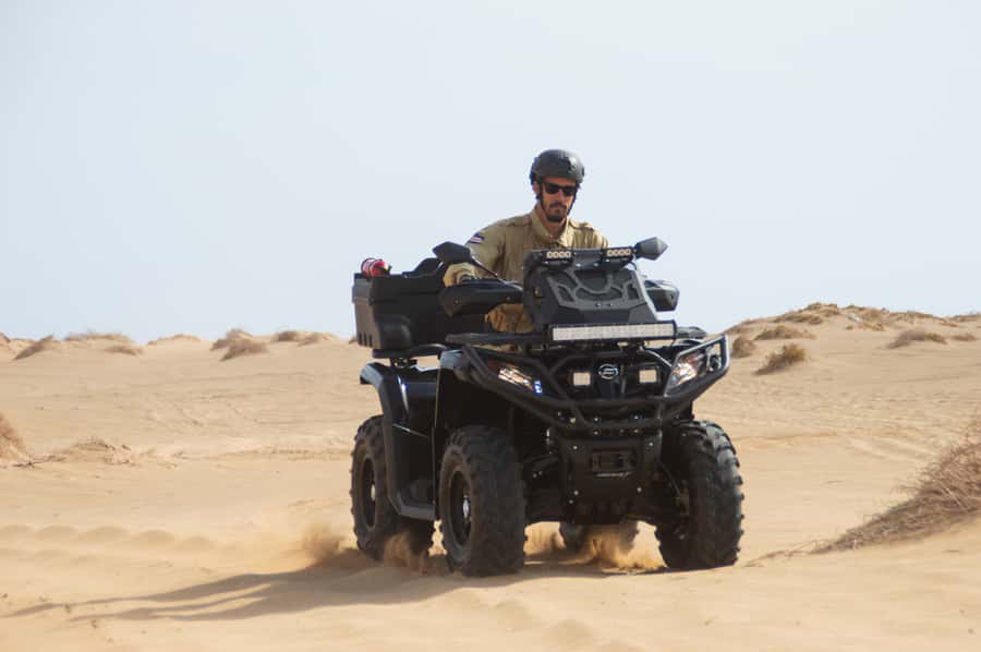 Sal Island: 2-Hour ATV Quad Desert Adventure - First Legs: Salt Flats of Santa Maria and Dune Views