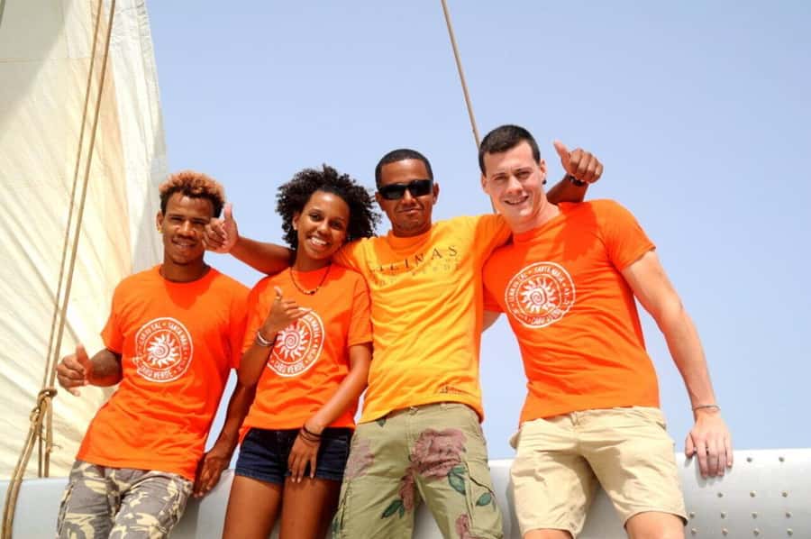 Sal Island: Catamaran cruises on Sal Island - From Your Hotel to Palmeira Port, Then Aboard the Bazov