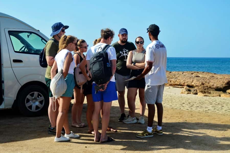 Sal island : Full day excursion Salinas, Shark Bay, Blue Eye - Miragem de fatamorgana: water illusions in the desert heat