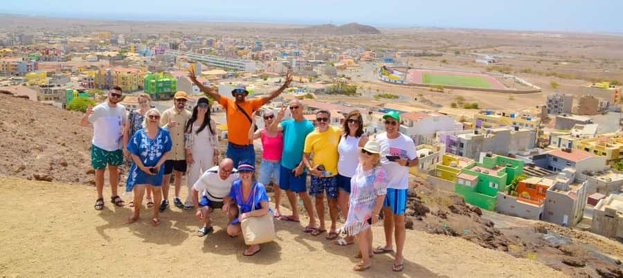 Sal Island tour: Blue Eye, Salt Lake, Sharks w/ Local Guide - Pedra de Lume: float in the salt crater