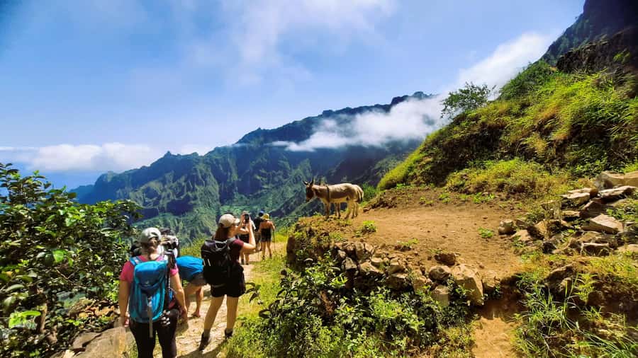 Santo Antão: Hiking Cova Volcano Crater to Ribeira Paúl - From extinct volcano terrain to ocean views over Cape Verde
