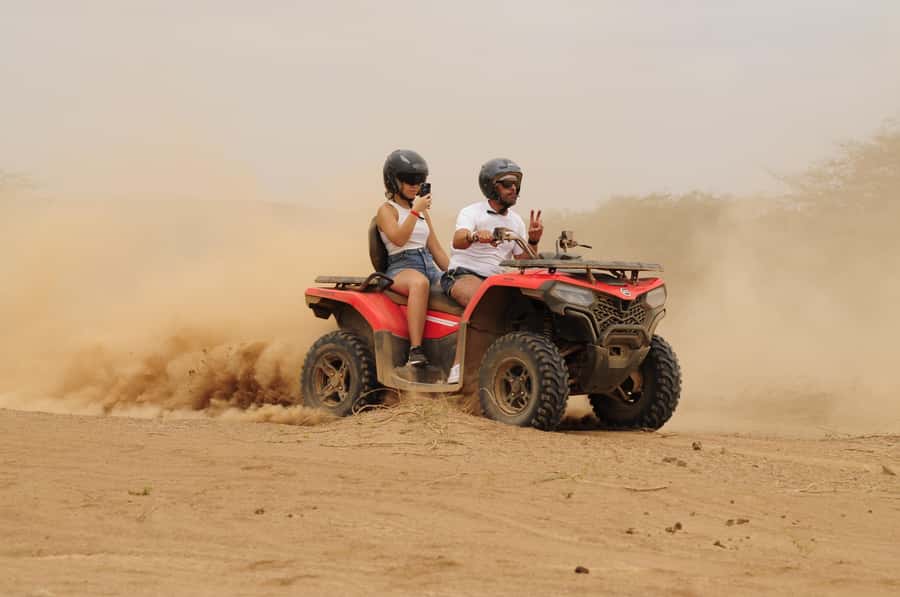São Vicente: Quad Bike Tour in Mindelo - 4 Hours Adrenaline - Salamansa: long-sand beach views and cliff drama