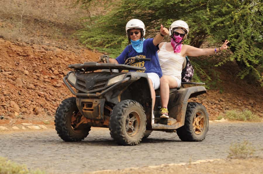 São Vicente: Quad Bike Tour in Mindelo - 4 Hours Adrenaline - Baía das Gatas: swim in clear water, then reset with a drink